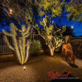 outdoor sculpture lighting design in Terravita Scottsdale community