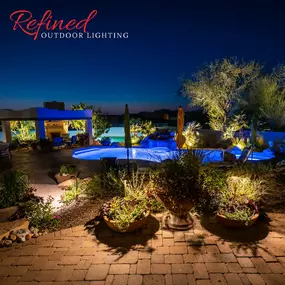 Professional landscape lighting design and installation in Cave Creek, Arizona