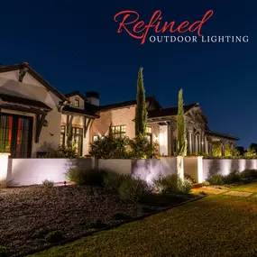 modern farmhouse landscape lighting design in Arcadia, Arizona