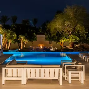 Backyard landscape lighting design in Paradise Valley, Arizona