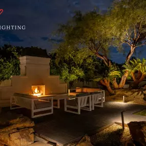 Outdoor landscape and lighting design in Paradise Valley, Arizona