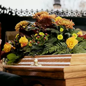 A N Abraham Funeral Directors floral arrangement