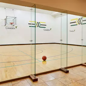 Indoor basketball court