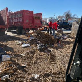 Sometimes it takes a couple of trucks and a couple of crews!