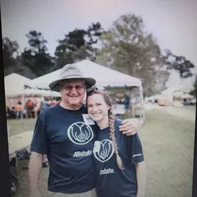Warren Gray & Laurianne Lipari volunteering
