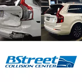 B Street Collision Center Before and after