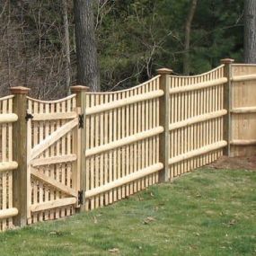 Cedar Fence with Gate