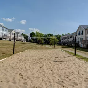 Outdoor volleyball court