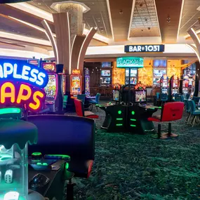 BAR 1031 and interior game floor