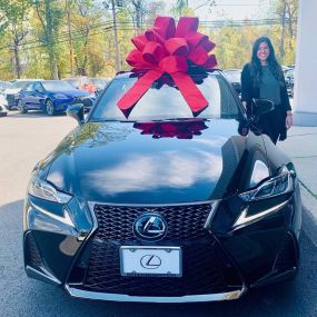 Another happy Lexus of Bridgewater customer with her brand new IS 300!