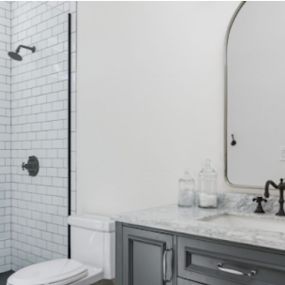 A bathroom remodel from CrewPros Nashville can enhance the look of your home, especially with features like freestanding bathtubs, modern light and plumbing fixtures, and custom cabinets.