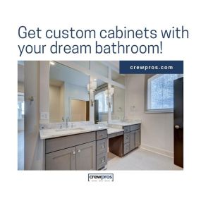 Custom cabinetry is a huge part of your kitchen or bathroom remodel, and CrewPros Home Remodeling in Nashville has plenty of options to choose from! We provide exceptional work, including custom frames, molding, and a variety of wood, colors, and styles to choose from.
