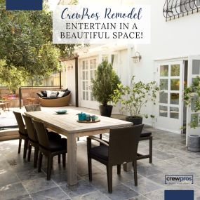 Do you have a great outdoor space for entertaining guests? If not, CrewPros Home Remodeling is here to help! We can create beautiful outdoor spaces for year-round memories. Contact us today to schedule your consultation.