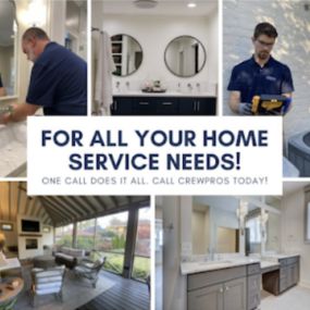 CrewPros is a full-service company that has professionals in home service and construction, with decades of experience! Our experienced crew work hand-in-hand with our designers so that we can properly execute your entire project from blueprints to completion.