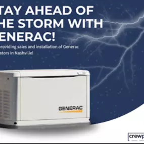 CrewPros Nashville  carries the major name brands of generators that you have heard of, and you may even recognize the brands. CrewPros sells and installs top generator brands like Generac, Kohler, and Briggs & Stratton.