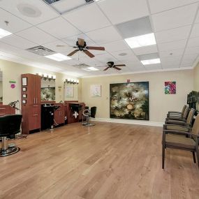 The Salon at Jones-Harrison Senior Living is convenient and provides personalized service that is relaxing and refreshing.