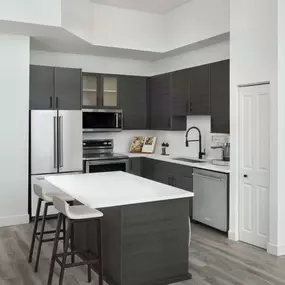 Kitchen in penthouse apartment homes at Camden Las Olas in Fort Lauderdale, FL