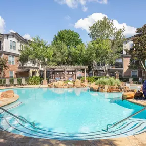 Resort-style swimming pool