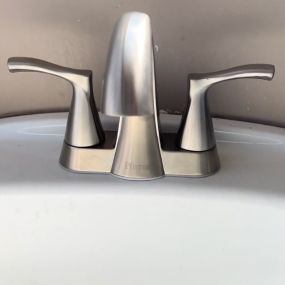 bathroom sink faucet install