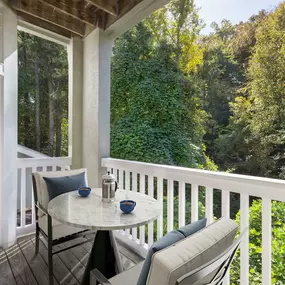 Outdoor balcony at Camden St. Clair in Atlanta GA