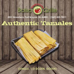Tamales at our Salsa Grille Taqueria