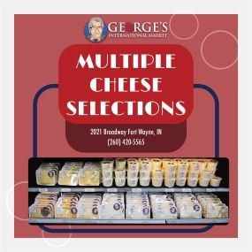 Huge selection of cheeses