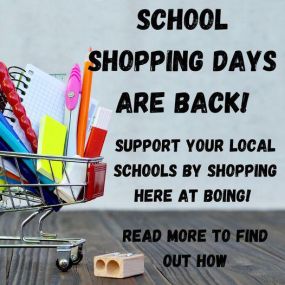 School Fundraising Shopping Days are back!