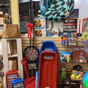 Bring on the snow! We have snow shovels, snowball makers, snow brick makers, and SLEDS.