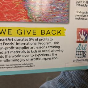 Bright Stripes gives back to the phenomenal worldwide non-profit Art Feeds!