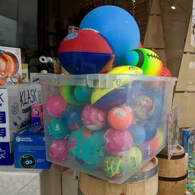 There were 63 balls in the bin for our window counter contest last month.