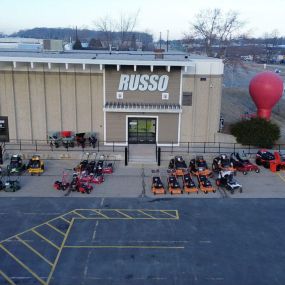 Russo new berlin exterior drone shot