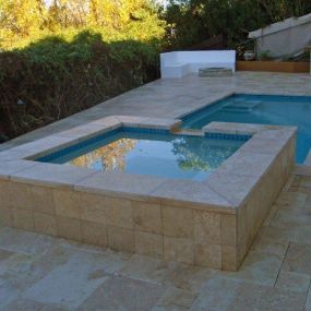 Custom pool, patio and spa