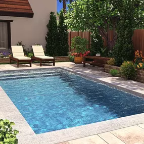 Small pool for small California backyard