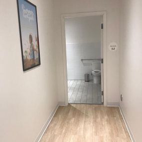Hallway to restroom