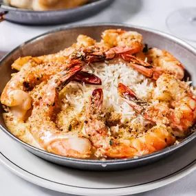 Shrimp, Dijon Sauce, Garlic, Bread Crumbs, Basmati Rice