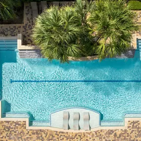 Aerial Pool View at Camden Spring Creek Apartments in Spring, Texas