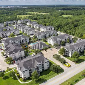 Aerial view of Camden Spring Creek Apartments in Spring, Texas