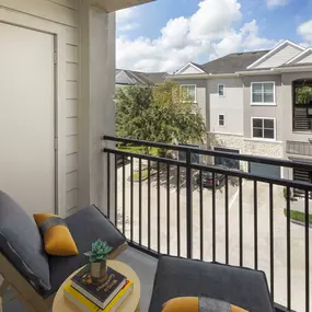 Private Balcony at Camden Spring Creek Apartments in Spring, Texas