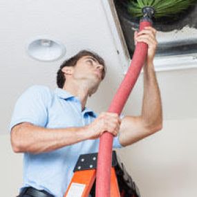 cleaning air duct through ceiling access - ACTexas