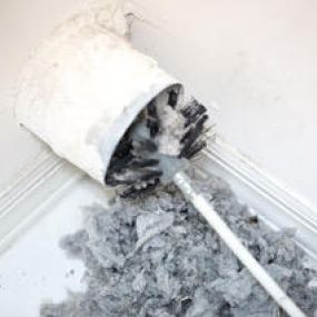 cleaning lint build-up in dryer vent - ACTexas