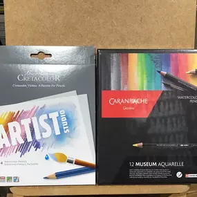 Cretacolor 24 Watetcolor Pencil Set and Caran d’Ache Museum Aquarelle Set