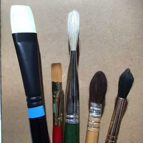 Do you need brushes? We have a variety of brushes for acrylics, oils and watercolors. Individual brushes and sets are available. Visit us for all your art supply needs.