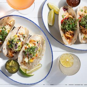 Baja Fish Tacos and Shrimp Tacos