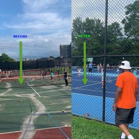 Schubert Tennis - Before and After - Commercial or Residential. We are now serving Cincinnati, Columbus, Dayton, Cleveland and all of Northern Kentucky.

However, it is best that you call today, get on the calendar and receive your FREE ESTIMATE - 513.310.5890