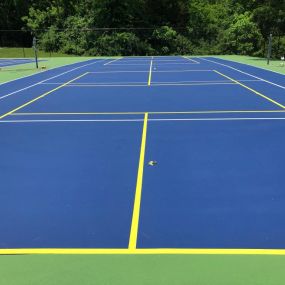 Check out our NEW Pickleball and Tennis Court Combo Design. 
 Turn your Tennis Court into TWO PICKLEBALL COURTS INSTANTLY!

Court design, construction and resurfacing is an art, an art that we excel at.  From diagram to construction, from resurfacing to installation:  WE KNOW COURTS!  Call today for a FREE ESTIMATE - 513.310.5890