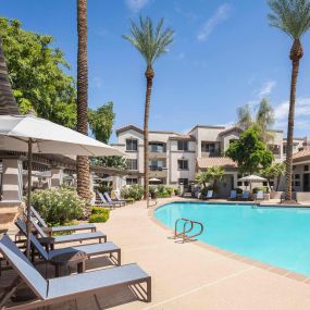 Camden Montierra Apartments Scottsdale Arizona Pool With Sundeck