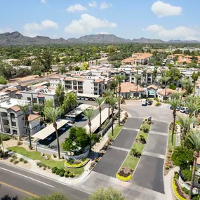 Camden Montierra Apartments Scottsdale Arizona Aerial View Of Entrance