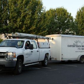 Custom Touch Irrigation - Noblesville trailer with logo
