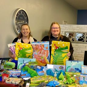 Celebrating our agency birthday with donations to Project Birthday Bag which provides gifts and party supplies to local kids in need.