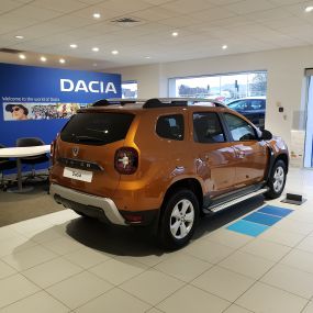 Dacia Duster in the Edinburgh showroom